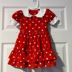 Janie & Jack Minnie Mouse dress with matching headband. Size 18-24 months.
